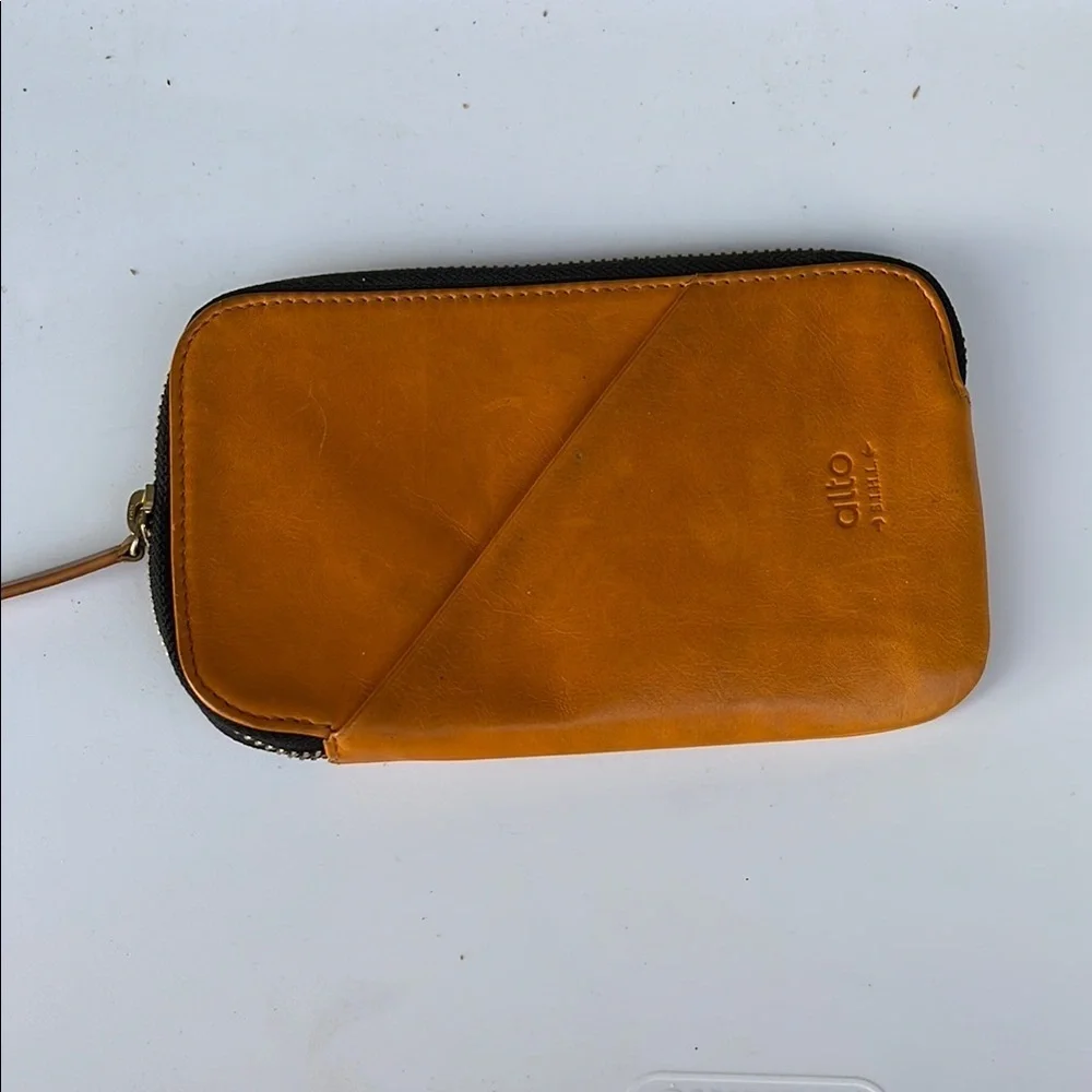 Leather Men's Wallet - Tan
